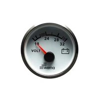 WEMA Voltmeter analog 18-32V SL-hvit 
